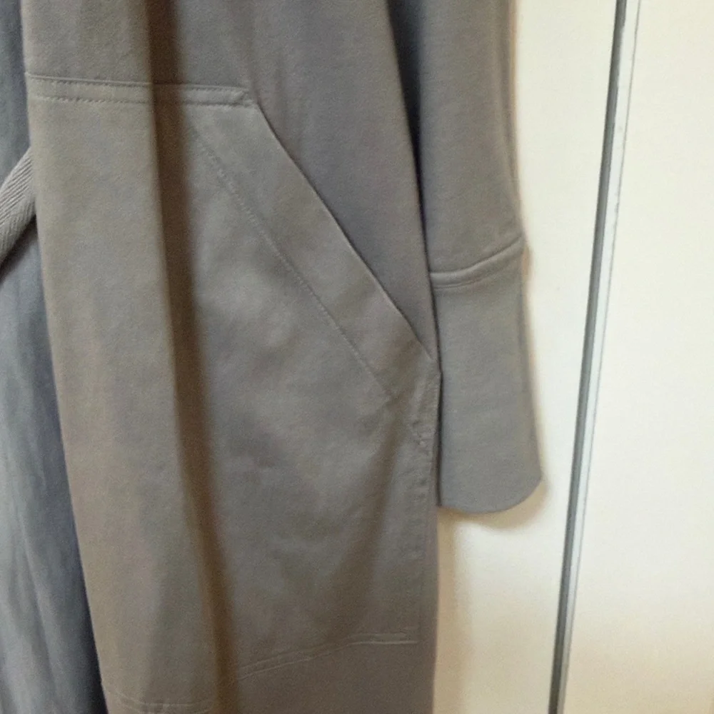 Nicholas K Long Gray Duster Coat, M - Picture 4 of 8